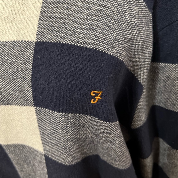 Farah men plaid sweater, size XL - Picture 2 of 7